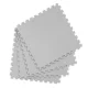 Ricokids Large EVA Foam Puzzle Play Mat 120x120 cm, 4 Pcs, Grey