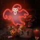 Ghost LED Neon Sign for Halloween Decor FPNE12 Forever Light, red