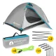 Mountain Goat Prime Duo 2-Person Camping Tent, Grey