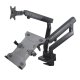 Maclean MC-813 Desk Mount for Monitor and Laptop, 17\"-32\", 2x8kg