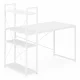 Modernhome Computer Desk with 3 Shelves, 120x60 cm, White