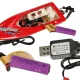RC High-Speed Boat FT008 with Remote Control, red