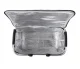 Collapsible Thermal Picnic Basket, White with Flowers