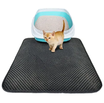 Cat Litter Box Mat 40x50cm, Black