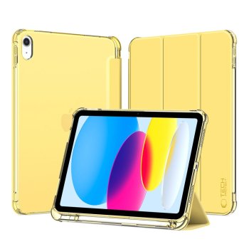 Tech-Protect SC Pen Hybrid Case for iPad 10 (2022), Yellow / Transparent