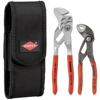KNIPEX Mini Pliers Set in Belt Pouch, 2-Piece (86 03 150, 87 01 125)