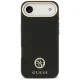 Guess Grained Strass Logo MagSafe Case for iPhone Air - Black