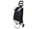 Solid Foldable Shopping Trolley Bag on Wheels Black