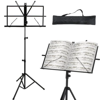 Portable Adjustable Foldable Conductors Stand Pulpit Music Book Tripod Holder + Bag, 130 cm