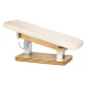 Electric SPA Beauty Bed Sillon Comfort with wood base, cream