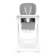 Ecotoys Adjustable High Chair with Eco-Leather Cover, Dark Gray
