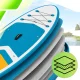 AquaPaddle Cruise SUP Board, 335x84x15 cm, 180 kg, Orange/Green