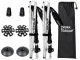 Folding Trekking and Nordic Walking Poles, Silver