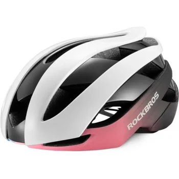 Rockbros 10110004007 Bicycle Helmet, Size L, Blue/Pink