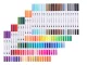 Double-Sided Markers and Fineliners Set in a Case, 100 Colors