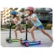 Kids 3-Wheel Balance Scooter with LED Wheels Ricokids Leddi, Black-Pink