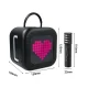 Blavec WS-09 Karaoke Fun Portable Bluetooth Speaker 10W with 2 Microphones and Display, Black