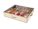 Under-Bed Shoe Organizer for 12 Pairs 70x50x18 cm Beige