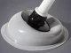 Heavy-Duty Rubber Toilet and Sink Plunger, Grey-White