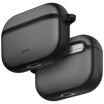 Ausinių dėklas Uniq Veren, skirtas AirPods Pro 3, dūminis