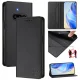 Nothing Phone (3a) RINACASIS Leather Book Cover Case, Black
