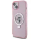Karl Lagerfeld iPhone 15 Plus Case Ring Stand Karl & Choupette MagSafe, Pink