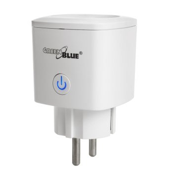 Greenblue GB720 F Smart WiFi Plug, 3680W, Android/iOS/Alexa/Google Home