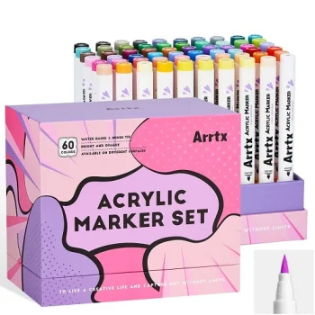 Acrylic Marker Pens ARRTX, 60 Colors, Anime Colors