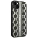 Karl Lagerfeld Monogram Stripe Case for iPhone 14 Plus - Gray