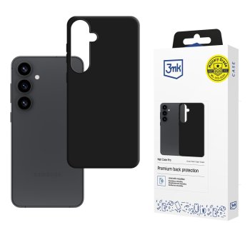 3mk Matt Case Pro for Samsung Galaxy S25, Matte Black