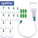 Vacuum Cupping Therapy Set Soulima 27292, 12 Cups with Pump for Massage