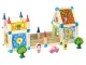 ECOTOYS Wooden Building Blocks 6-in-1 House Construction Set