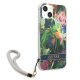 Guess iPhone 13 mini Case Flower Strap Blue