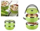 Portable Lunch Box with Lid, 1400 ml, Green