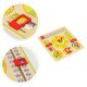 ECOTOYS Wooden Educational Activity Board with Calendar and Clock