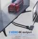 Extra Digital USB-C Adapter (5-in-1) 2x HDMI, VGA, USB-A, PD 60W, Space Gray