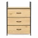 ModernHome Cabinet Organizer with 3 Fabric Drawers, Loft Style, 59 cm