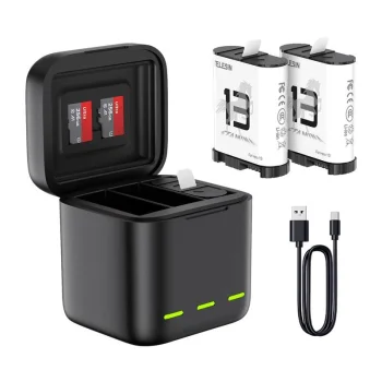 Three-Channel Battery Charger for GoPro Hero 13 Black Telesin S0-BCG-10-TGP