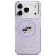 Karl Lagerfeld IML Glitter Karl & Choupette Heads Logo MagSafe Phone Case Cover iPhone 17 Pro - Purple