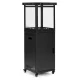 MultiGarden 13 kW Gas Patio Heater with Glass Tube Volcanic Rocks and Cover for Outdoor Garden
