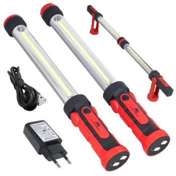 Maclean MCE230 LED Workshop Lamps with Magnet, 2 pcs