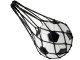 Single Ball Net Bag, Black