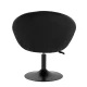 Velvet Swivel Beauty Chair 4Rico QS-BL12B, Black
