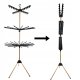 Freestanding 3-Tier Clothes Drying Rack with Rotating Design