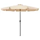 MultiGarden 3m Garden Parasol with Tilt and Crank, Beige