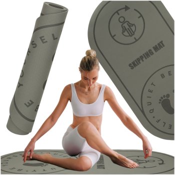 Fitness and Yoga Mat 125x61.5x0.6 cm, Grey