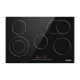 IsEasy LT5-04 Built-in Ceramic Electric Cooktop, 5 Zones, 77x52 cm