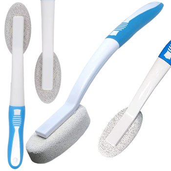 Toilet Cleaning, Bathroom Scrub Brush with Pumice Stone