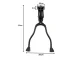 Double Bicycle Kickstand (Black, 24-27.5\")
