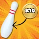 Kids Sensory Bowling Set, White